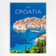 Visit Croatia poster - Vintage Croatia Travel Poster - 2021