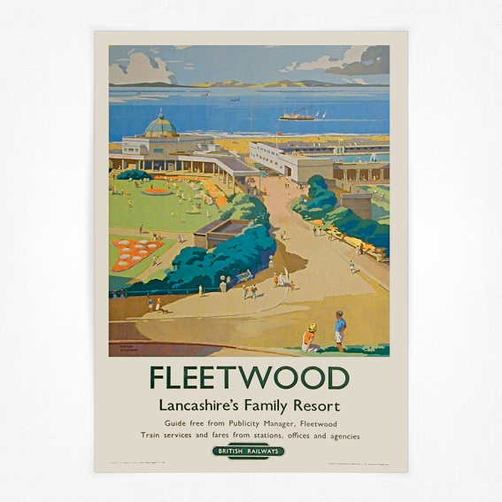 Fleetwood railway poster - Vintage BR poster - Frank Sherwin