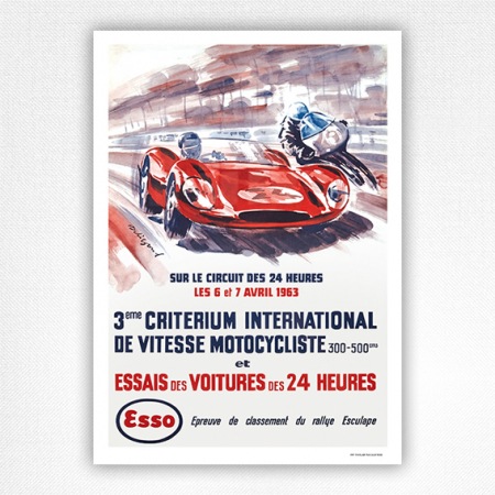 24h Le Mans 1963 poster 3e Criterium International