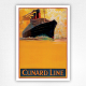 Cunard Line poster - Vintage ocean liner poster - Walter Thomas - 1928