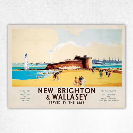 Superb New Brighton Wallasey poster. Claude Buckle 1935