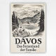 Davos Travel Poster - Das Ferienland der Familie Poster - Carl Moos