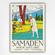 Samaden Golf poster - Engadine Travel Poster - 1925