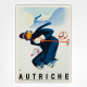 Autriche skiing poster