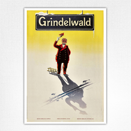 Grindelwald Skiing Poster