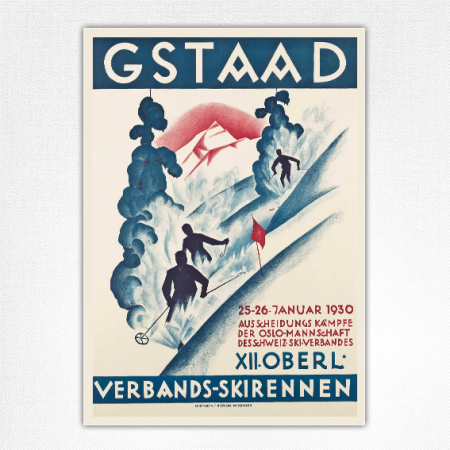Gstaad Verbands-Skirennen poster