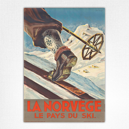 La Norvege Le Pays Du Ski poster