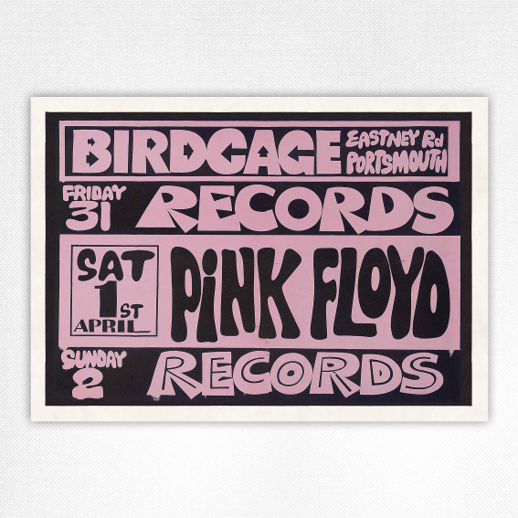 Pink Floyd Birdcage Concert Poster 1 April 1967