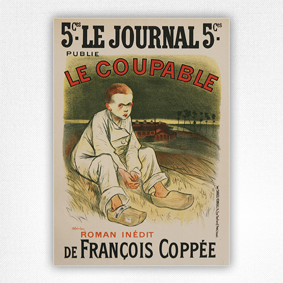 Le Coupable poster Le Journal Publie affiche - Steinlen 1896