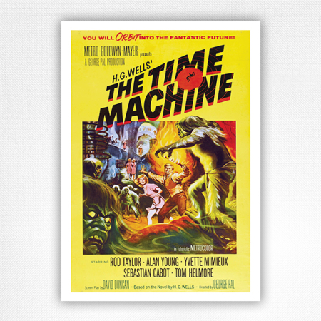 HG Wells The Time Machine film poster - Reynold Brown