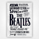 The Beatles Azena Ballroom concert poster - The Beatles 12 February 1963