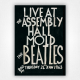 The Beatles Live at the Assembly Hall Mold poster