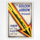 Golden Arrow Poster Fleche D'Or - Vintage Railway Poster - London to Paris Wall Art - ShepRailway Poster - London to Paris Wall Art - Shep