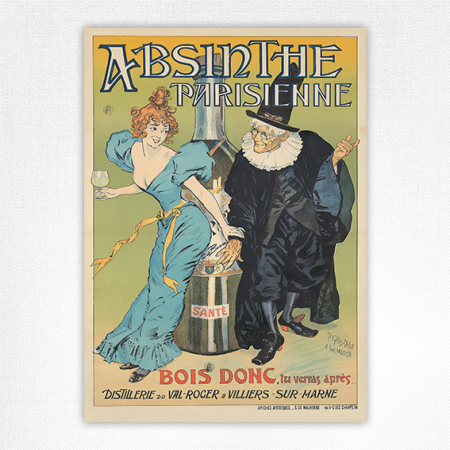 Absinthe Parisienne Poster Bois donc, tu verras après - P. Gélis-Didot et Louis Malteste 1894