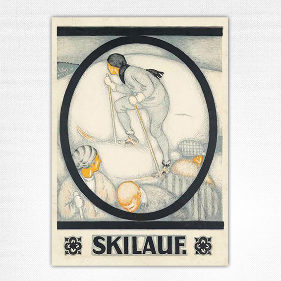 Davos Skilauf poster 1917 Letter O - Burkhard
Mangold - Davos Winter Resort Wall Art