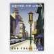 United Air Lines San Francisco poster - Chinatown - Joseph Binder