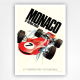 1969 Monaco Grand Prix poster - 27e Grand Prix Automobile Vintage car racing poster